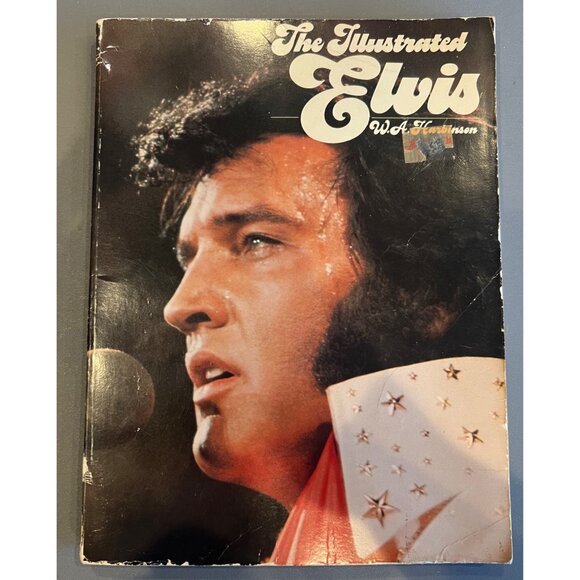 Vintage "Illustrated Elvis" Soft Cover Pict Book W.A Harbinson 1976 Rock N Roll - Picture 1 of 5